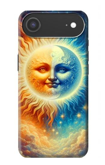 S3966 Soleil artistique et lune Etui Coque Housse pour iPhone Air