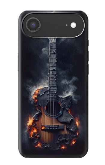 S3972 Graphique de guitare acoustique brûlée Etui Coque Housse pour iPhone Air