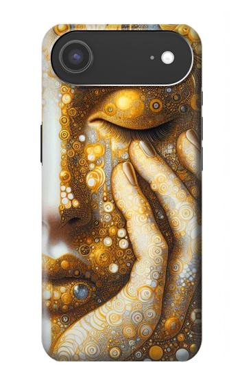 S4026 Femmes pleurant une larme dorée Etui Coque Housse pour iPhone Air