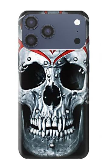 S0223 crâne Tatouage Etui Coque Housse pour iPhone 17 Pro Max, 18 Pro Max