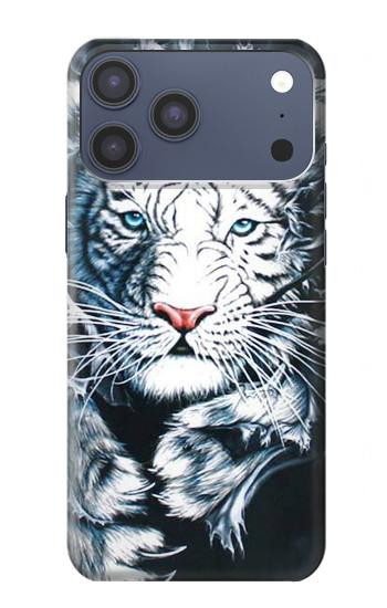 S0265 Tigre blanc Etui Coque Housse pour iPhone 17 Pro Max