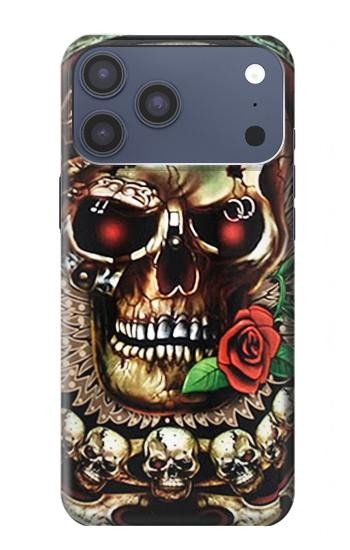 S0753 crâne Wing Etui Coque Housse pour iPhone 17 Pro Max, 18 Pro Max