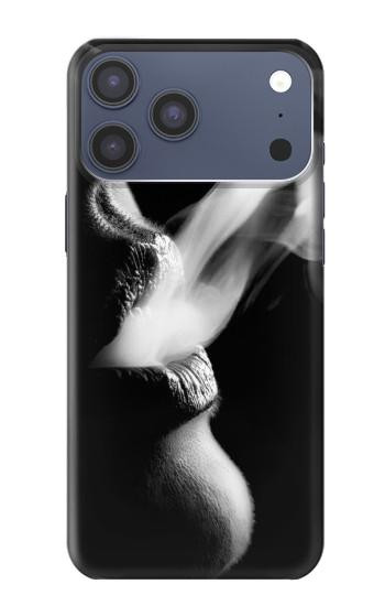 S0917 Sexy lèvres Fille de fumer Etui Coque Housse pour iPhone 17 Pro Max