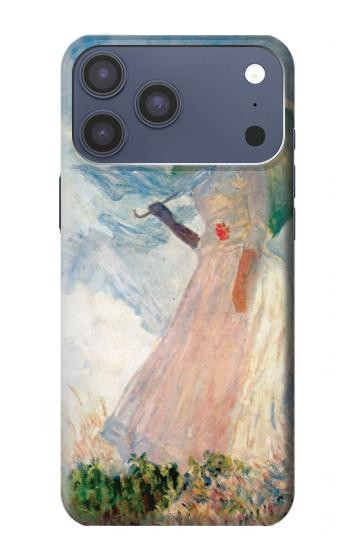 S0998 Claude Monet Femme avec un parasol Etui Coque Housse pour iPhone 17 Pro Max, 18 Pro Max