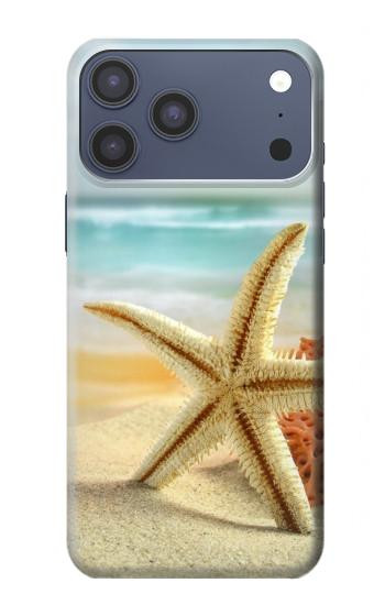 S1117 Étoiles de mer sur la plage Etui Coque Housse pour iPhone 17 Pro Max