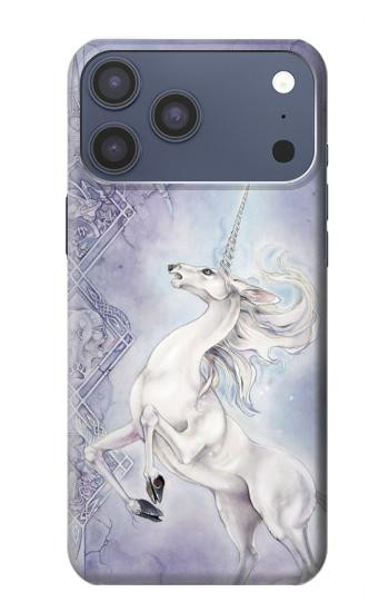 S1134 Cheval Blanc Licorne Etui Coque Housse pour iPhone 17 Pro Max