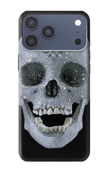 S1286 Crâne de diamant Etui Coque Housse pour iPhone 17 Pro Max