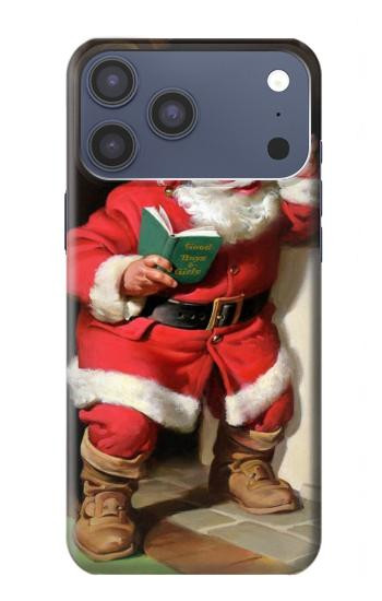 S1417 Père Noël Joyeux Noël Etui Coque Housse pour iPhone 17 Pro Max, 18 Pro Max
