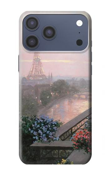 S1443 Terrasse à Paris Eifel Etui Coque Housse pour iPhone 17 Pro Max
