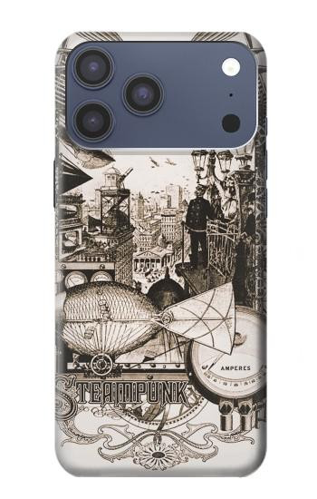 S1681 Dessin steampunk Etui Coque Housse pour iPhone 17 Pro Max, 18 Pro Max