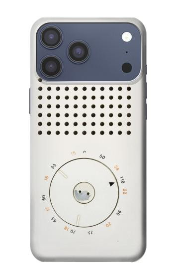 S1857 Rétro transistor radio Etui Coque Housse pour iPhone 17 Pro Max