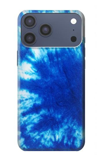 S1869 Tie Dye Bleu Etui Coque Housse pour iPhone 17 Pro Max, 18 Pro Max