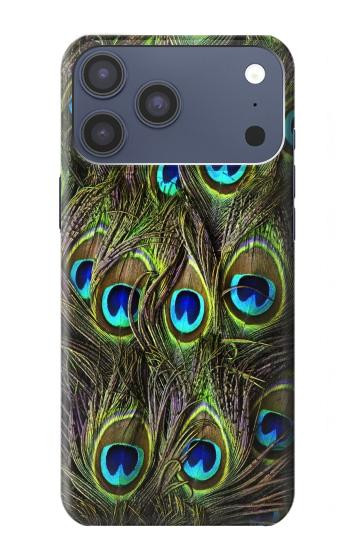 S1965 Paon Plume Etui Coque Housse pour iPhone 17 Pro Max, 18 Pro Max