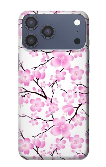 S1972 Sakura fleur de Cerisiers Etui Coque Housse pour iPhone 17 Pro Max