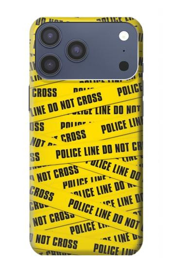 S2088 Banderole de la police ne pas dépasser Etui Coque Housse pour iPhone 17 Pro Max