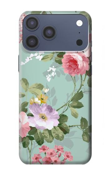 S2178 Peinture Fleur Art Floral Etui Coque Housse pour iPhone 17 Pro Max