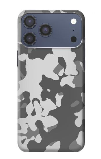 S2186 Gris Camo Camouflage Imprimé graphique Etui Coque Housse pour iPhone 17 Pro Max