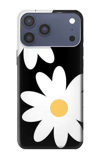 S2315 Fleurs de marguerite blanche Etui Coque Housse pour iPhone 17 Pro Max