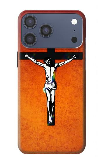 S2421 Jésus-Christ sur la croix Etui Coque Housse pour iPhone 17 Pro Max, 18 Pro Max
