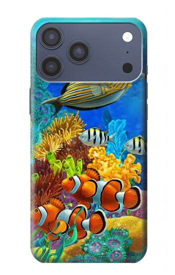S2568 Mer Poissons marins Coraux Sous-marine Océan Etui Coque Housse pour iPhone 17 Pro Max, 18 Pro Max