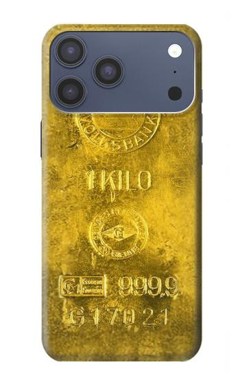 S2618 Un Kilo Lingot d'or Etui Coque Housse pour iPhone 17 Pro Max