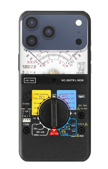 S2660 Multimètre analogique imprimé graphique Etui Coque Housse pour iPhone 17 Pro Max