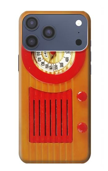 S2780 Radio bakélite orange millésimé Etui Coque Housse pour iPhone 17 Pro Max