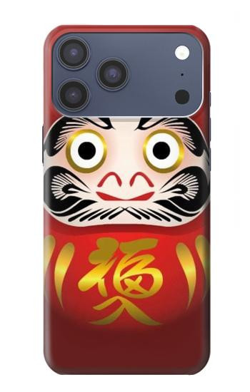 S2839 Japon Daruma Poupée Etui Coque Housse pour iPhone 17 Pro Max, 18 Pro Max