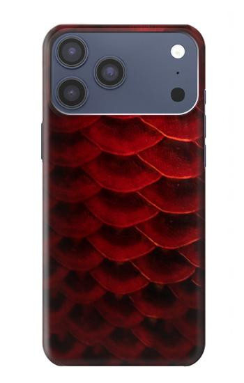 S2879 Rouge Arowana écailles de poisson Etui Coque Housse pour iPhone 17 Pro Max