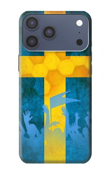 S2990 Suède Football Football Etui Coque Housse pour iPhone 17 Pro Max, 18 Pro Max
