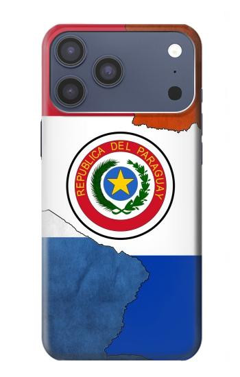 S3017 Paraguay Drapeau Etui Coque Housse pour iPhone 17 Pro Max, 18 Pro Max