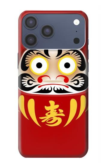 S3045 Japon Bonne chance Daruma Poupée Etui Coque Housse pour iPhone 17 Pro Max, 18 Pro Max