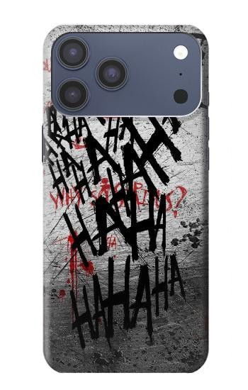 S3073 Joker Hahaha de sang éclaboussures Etui Coque Housse pour iPhone 17 Pro Max, 18 Pro Max