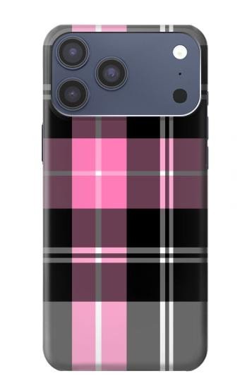 S3091 Motif rose à carreaux Etui Coque Housse pour iPhone 17 Pro Max