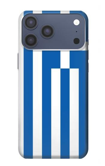 S3102 Drapeau de la Grèce Etui Coque Housse pour iPhone 17 Pro Max