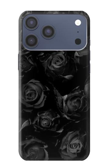 S3153 Noir Roses Etui Coque Housse pour iPhone 17 Pro Max