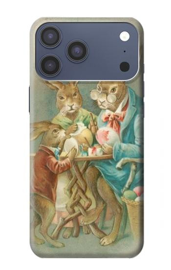 S3164 Famille Lapin de Pâques Etui Coque Housse pour iPhone 17 Pro Max, 18 Pro Max