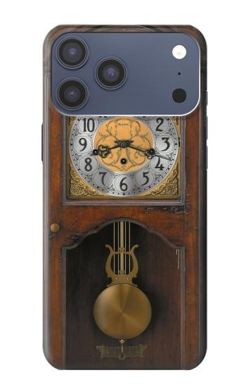S3173 Grand-père Horloge Antique Horloge murale Etui Coque Housse pour iPhone 17 Pro Max