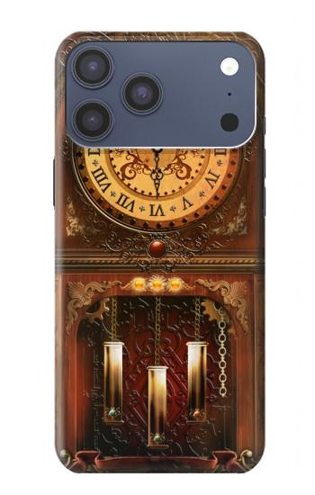 S3174 Horloge Grand-père Etui Coque Housse pour iPhone 17 Pro Max, 18 Pro Max