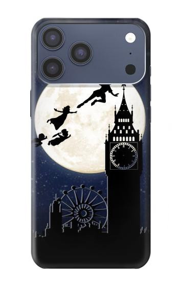 S3249 Peter Pan Pleine Lune Nuit Etui Coque Housse pour iPhone 17 Pro Max, 18 Pro Max