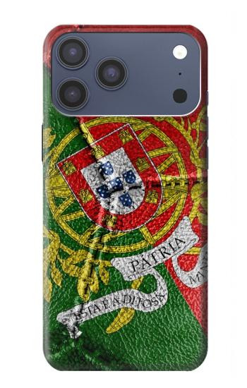 S3300 Portugal Drapeau graphique Football Millésime Etui Coque Housse pour iPhone 17 Pro Max, 18 Pro Max