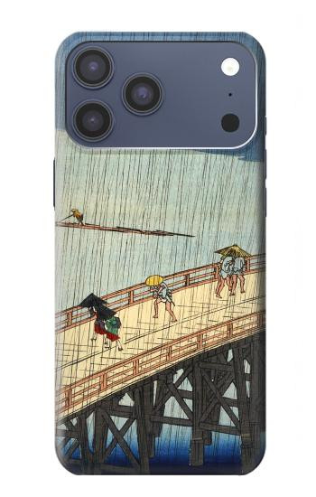 S3347 Utagawa Hiroshige douche soudaine Etui Coque Housse pour iPhone 17 Pro Max, 18 Pro Max