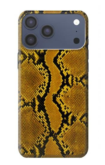 S3365 Python Imprimer Jaune graphique Peau Etui Coque Housse pour iPhone 17 Pro Max, 18 Pro Max