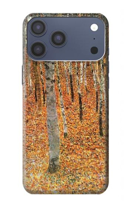 S3380 Gustav Klimt Bouleau Forêt Etui Coque Housse pour iPhone 17 Pro Max