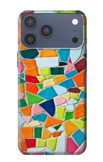 S3391 Art abstrait carreaux de mosaïque graphique Etui Coque Housse pour iPhone 17 Pro Max