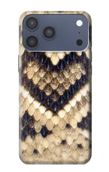 S3417 Diamant Rattle Serpent graphique Imprimer Etui Coque Housse pour iPhone 17 Pro Max, 18 Pro Max
