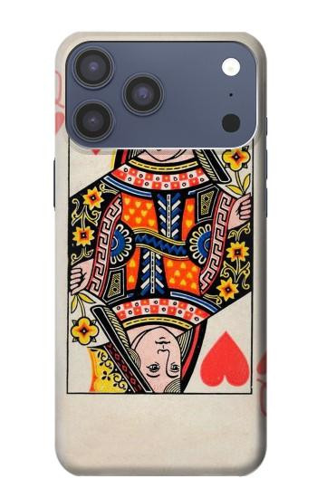 S3429 Carte Reine Coeurs Etui Coque Housse pour iPhone 17 Pro Max