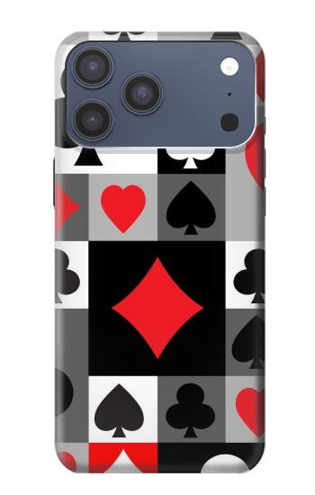 S3463 Costume Poker Carte Etui Coque Housse pour iPhone 17 Pro Max, 18 Pro Max