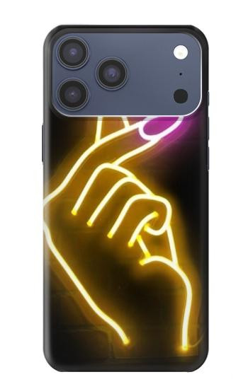 S3512 Mignon Mini coeur Néon graphique Etui Coque Housse pour iPhone 17 Pro Max, 18 Pro Max