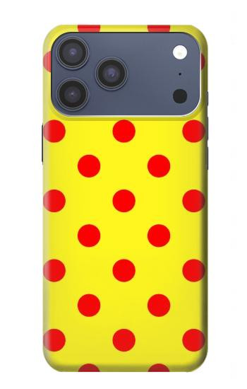 S3526 Rouge tache à pois Etui Coque Housse pour iPhone 17 Pro Max